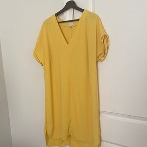 a new day Yellow V-Neck Tunic Top
